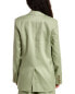 Nicholas Ayla Double-Breasted Linen Blazer Women's Green 2
