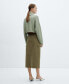 ფოტო #2 პროდუქტის Women's Pocket Detail Long Cargo Skirt