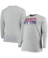 Фото #1 товара Men's Big and Tall Heathered Gray New York Giants Practice Long Sleeve T-shirt