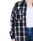 Women's Long Sleeve Calf Length Twill Shirt Jacket