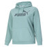 Фото #3 товара Puma Ess Logo Pullover Hoodie Plus Womens Size 1X Casual Athletic Outerwear 846