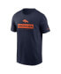 Men's Navy Denver Broncos Sideline Performance T-Shirt