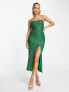 Фото #1 товара Vesper sequin cami strap midi dress in green