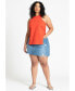 Фото #2 товара Plus Size Scooped Hem Tank Top