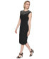 ფოტო #3 პროდუქტის Women's Faux-Pearl-Trim Dress