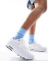 Vero Moda ribbed frill socks in blue melange