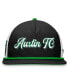 Men's Black, White Austin FC True Classic Golf Snapback Hat