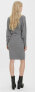 Фото #4 товара Women´s Dress Regular Fit VMHOLLYREM LS V-NECK DRESS GA NOOS 10269251 Medium Grey Melange