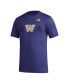 Men's Purple Washington Huskies Pregame AEROREADY T-shirt