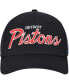 Men's Black Detroit Pistons MVP Team Script 2.0 Stretch Snapback Hat
