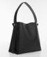 Фото #3 товара Women's Buckle Detail Shopper Bag