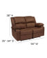Фото #17 товара Bustle Back Loveseat With Two Built-In Recliners