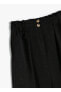 Normal Bel Normal Paça Siyah Kadın Chino Pantolon 4SKG40021AW