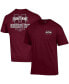 Фото #1 товара Men's Maroon Mississippi State Bulldogs Stack 2-Hit T-shirt