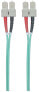 Фото #11 товара Intellinet Fiber Optic Patch Cable - OM3 - SC/SC - 2m - Aqua - Duplex - Multimode - 50/125 µm - LSZH - Fibre - Lifetime Warranty - Polybag - 2 m - OM3 - SC - SC