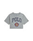 Фото #1 товара Toddler and Little Girls Logo Crest Cotton Jersey Boxy Tee