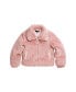 ფოტო #1 პროდუქტის Big Girls Gary FW23 Powder Faux Fur Coat