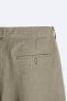 Фото #9 товара Костюмные брюки из 100% льна ZARA