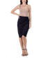 Women's Elastic Waist Knee Length Pencil Skirt