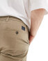 Ben Sherman slim fit stretch chino short in off white