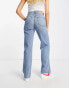 Фото #4 товара Stradivarius 90s dad jeans in vintage blue