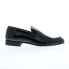 Фото #1 товара Bruno Magli Nunzio MB2NUNA2 Mens Black Leather Loafers & Slip Ons Casual Shoes 8