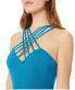 Фото #2 товара Kenneth Cole NY Women's Cross Strappy Front One Piece Swimsuit Size L 183667