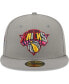 Фото #3 товара Головной убор мужской New Era шапка 59FIFTY Gray New York Knicks Color Pack