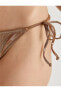 Фото #9 товара Metalik Ipli Bikini Altı Yanları Bağlama Detaylı Normal Bel