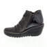 Фото #3 товара Fly London Yamy YAMY266FLY-006 Womens Black Suede Ankle & Booties Boots