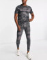 HIIT all over print training t-shirt in grey