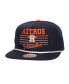 Фото #1 товара Men's Navy Houston Astros Radiant Lines Deadstock Snapback Hat