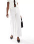 Фото #1 товара Mango wide leg jeans in off white