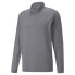 Puma Cloudspun Grylbl Mock Neck Long Sleeve Quarter Zip Sweater Mens Grey Casual