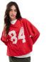 Cotton On classic graphic crew sweatshirt in red