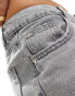 Фото #3 товара Pimkie low rise wide leg jeans in light grey wash