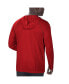 Фото #3 товара Men's Red Atlanta Falcons Raglan Long Sleeve Hoodie T-shirt
