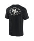 ფოტო #3 პროდუქტის Men's and Women's Black San Francisco 49ers Super Soft Short Sleeve T-shirt