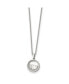 Floating Crystal Heart Pendant Cable Chain Necklace