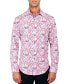 Men's Regular-Fit Non-Iron Performance Stretch Paisley-Print Button-Down Shirt