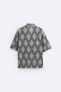 Фото #8 товара Жаккардовая рубашка с геометрическим узором ZARA