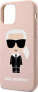 Фото #6 товара Karl Lagerfeld Karl Lagerfeld KLHCP12SSLFKPI iPhone 12 mini 5,4" hardcase jasnoróżowy/light pink Silicone Iconic