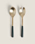 Set of golden salad cutlery (set of 2)