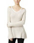 Style & Co Women's Cutout Cold Shoulder High Low Sweater Long Sleeve Stonewall M