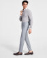 Фото #1 товара Men's Skinny-Fit Sharkskin Suit Pants, Created for Macy's