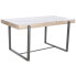 Dining Table Home ESPRIT White Grey Natural Metal 150 x 85 x 75 cm