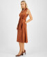 ფოტო #3 პროდუქტის Women's Faux-Suede Dress