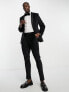 ASOS DESIGN skinny tuxedo suit trouser in velvet in black