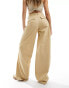 Tommy Jeans claire high rise wide cargo pant in sand tawny sand, W33 L30 - фото #4