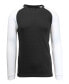 Men's Long Sleeve Thermal Shirt with Contrast Raglan Trim on Sleeves